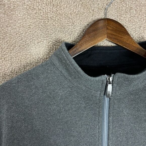 Straight Down Sweatshirt Mens Size XL Charcoal 1/2 Zip Pullover Long Sleeve Golf - Picture 3 of 11